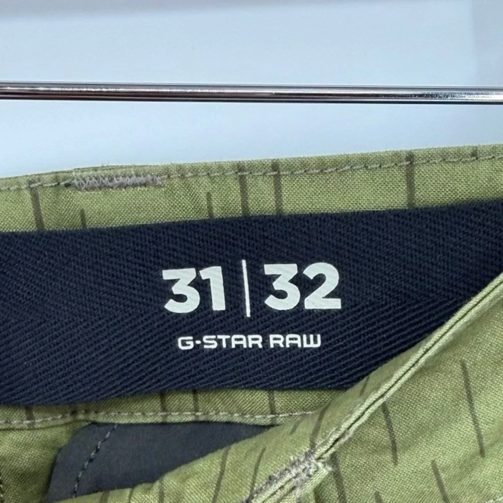 NEW G-Star Raw Mens 31/32 Cargo Pants 3D Regular Tapered Mayfly Rain Camo Green‎
